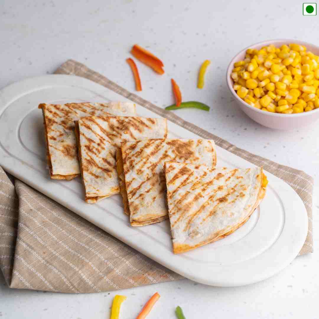 Corn & cheese quesadilla