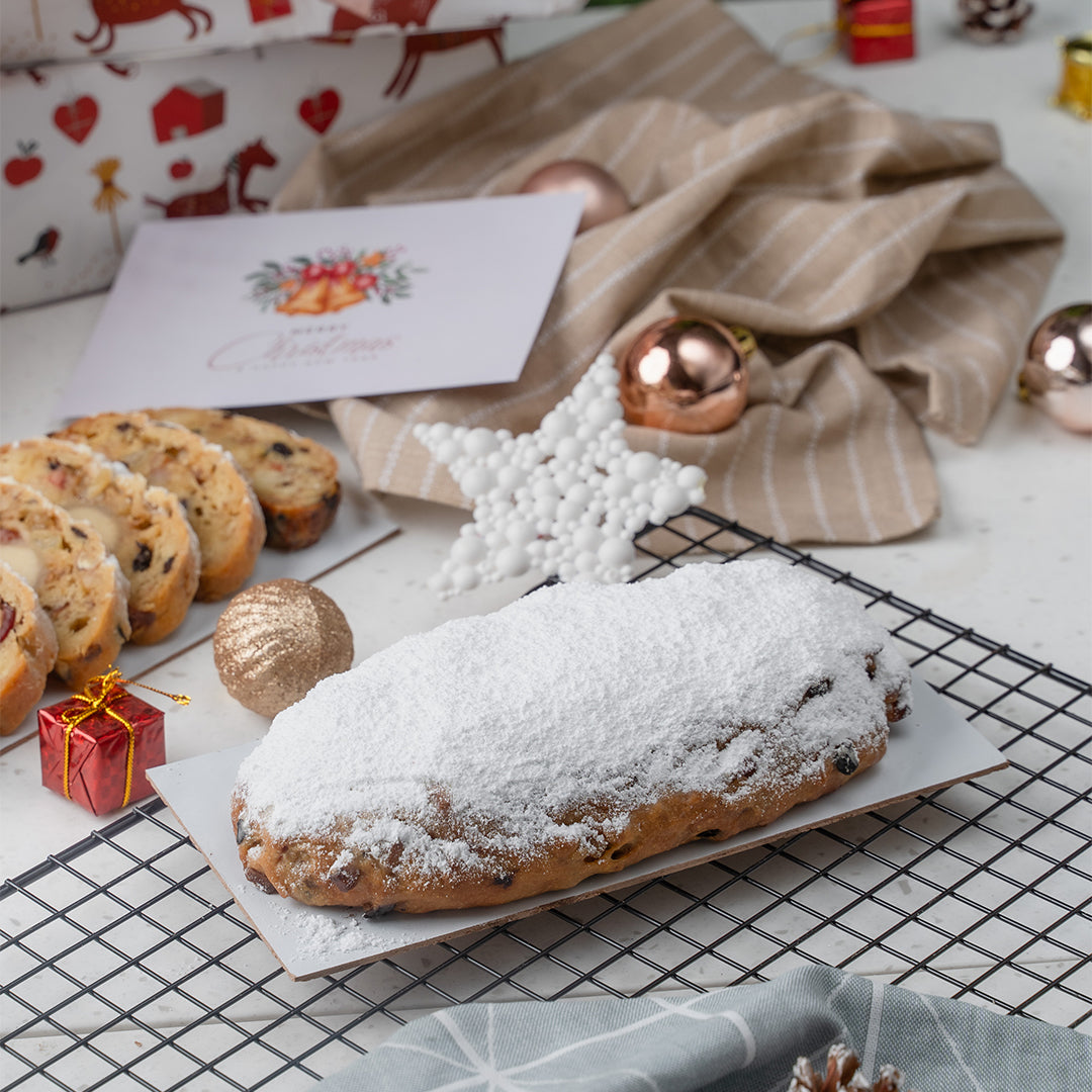 Christmas Stollen cake - Eggless