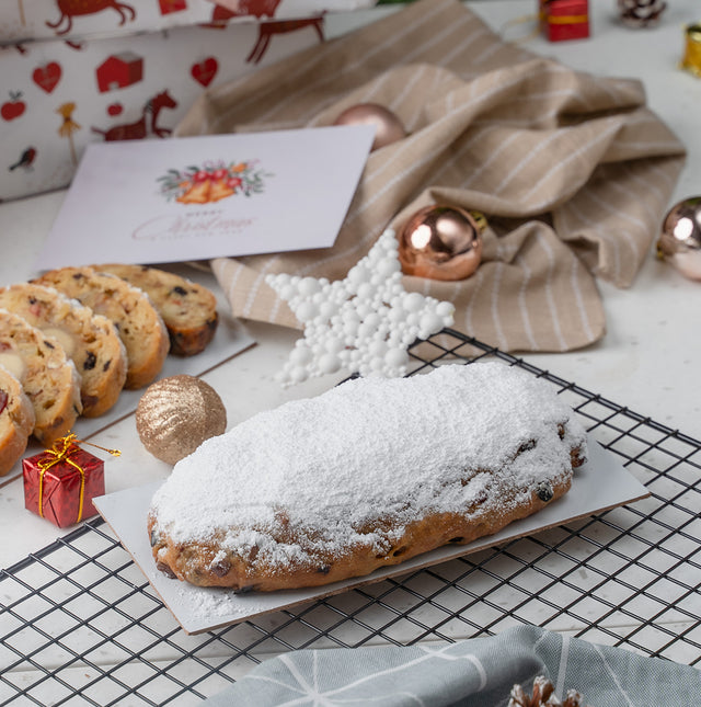 Christmas Stollen cake - Eggless