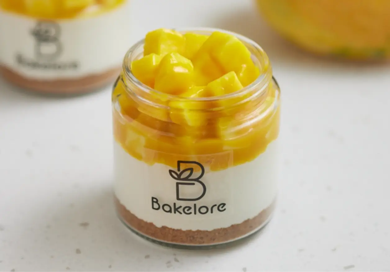 Mango Cheese Cake Jar